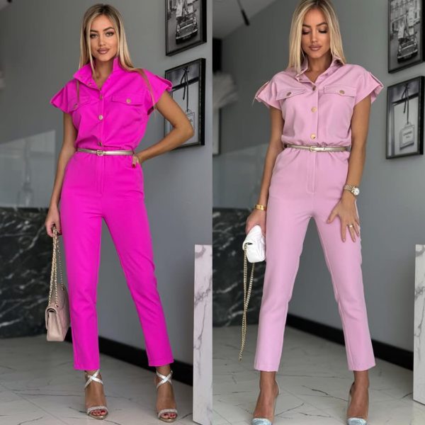 short sleeve jumpsuit